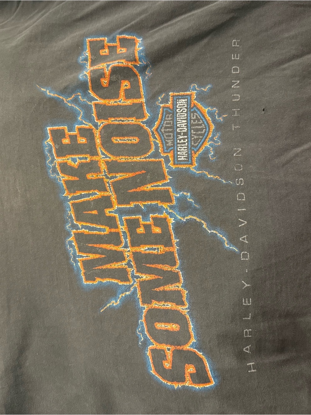 Harley-Davidson 'Make Some Noise' Black Long Sleeve Tee - Picture 2 of 6